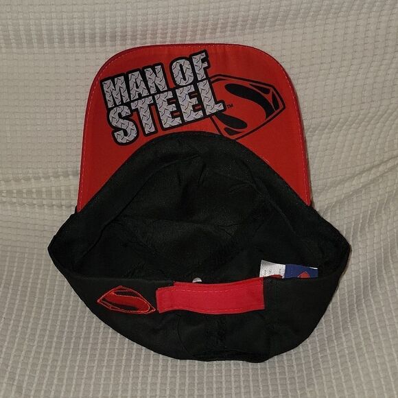 Superman Man of Steel Flip Brim Adjustable Hat Berkshire Fashions New - Picture 6 of 7